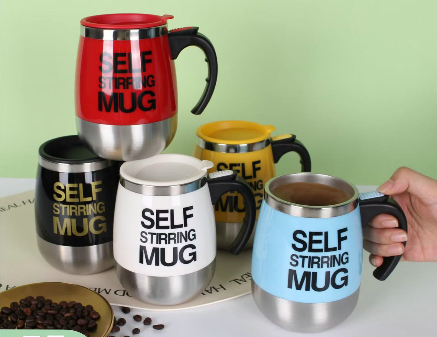 Electric Self-Stirring Coffee Mug